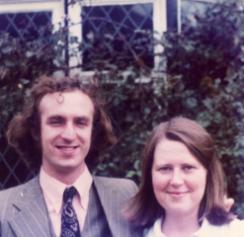 Portrait image of two people